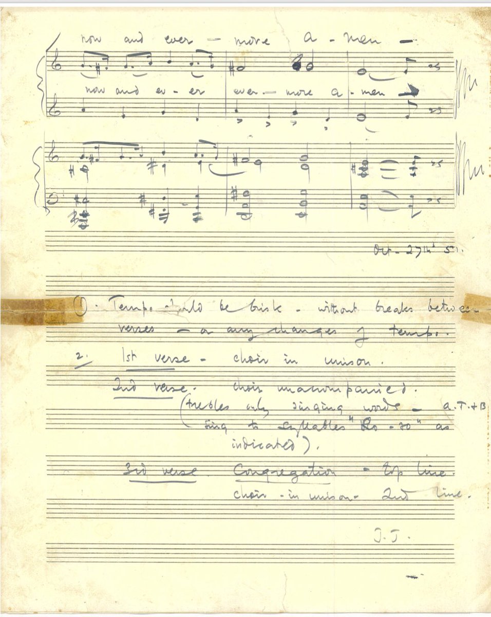annajoubert's tweet image. Torches! 🧵 

1/ In the early 1950s my mum taught briefly at a secondary school for girls in #Hull. She asked Dad to write a carol for the girls to sing that she could accompany on the piano. He chose words from the 1928 Oxford Book of Carols ...
