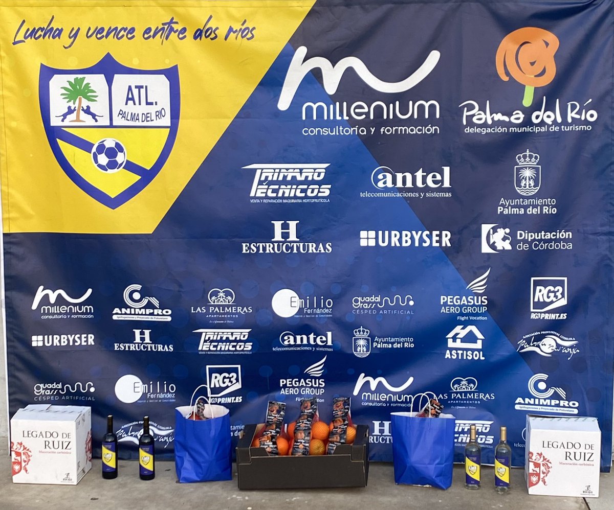 Desde el Atl. Palma del Río CF os deseamos unas felices fiestas!!!

Agradecemos a la empresa Frutas Sol y Sabor la colaboración!!!!