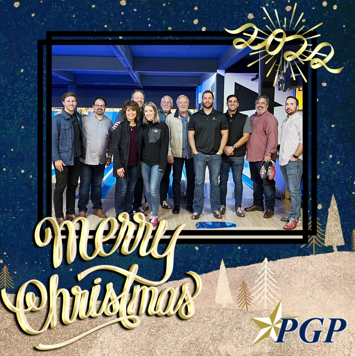 Merry Christmas & Happy Holidays from the PGP-USA Team! (The 'Over-40' Team still reigns as the bowling champions for two consecutive years)