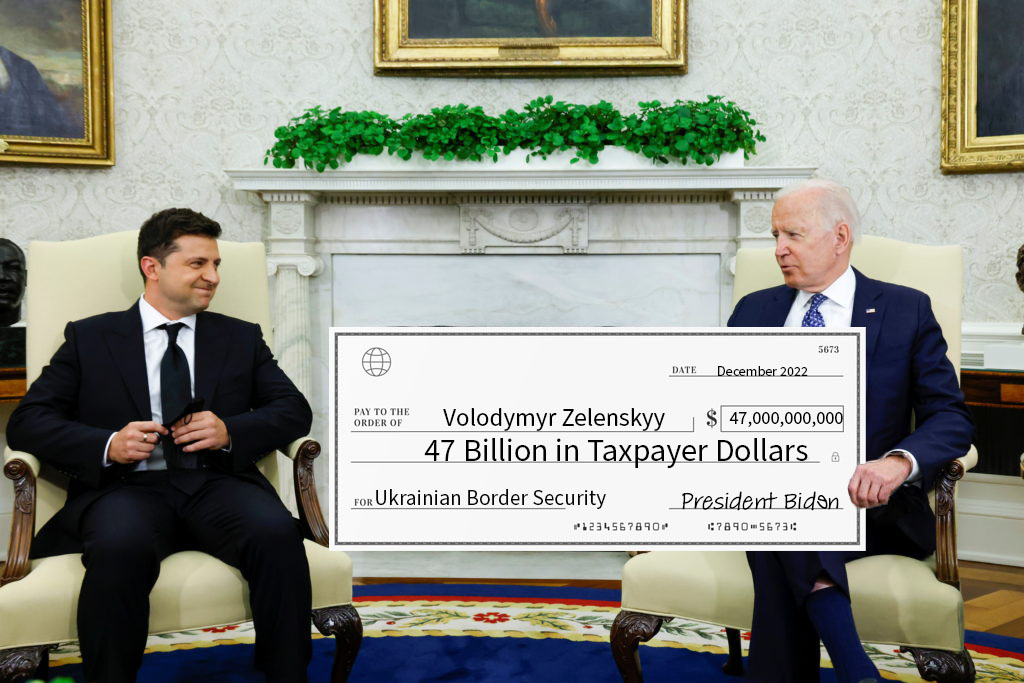 How can we send an additional $47 BILLION to Ukraine for security while terrorists, drugs, and criminals flood our southern border?