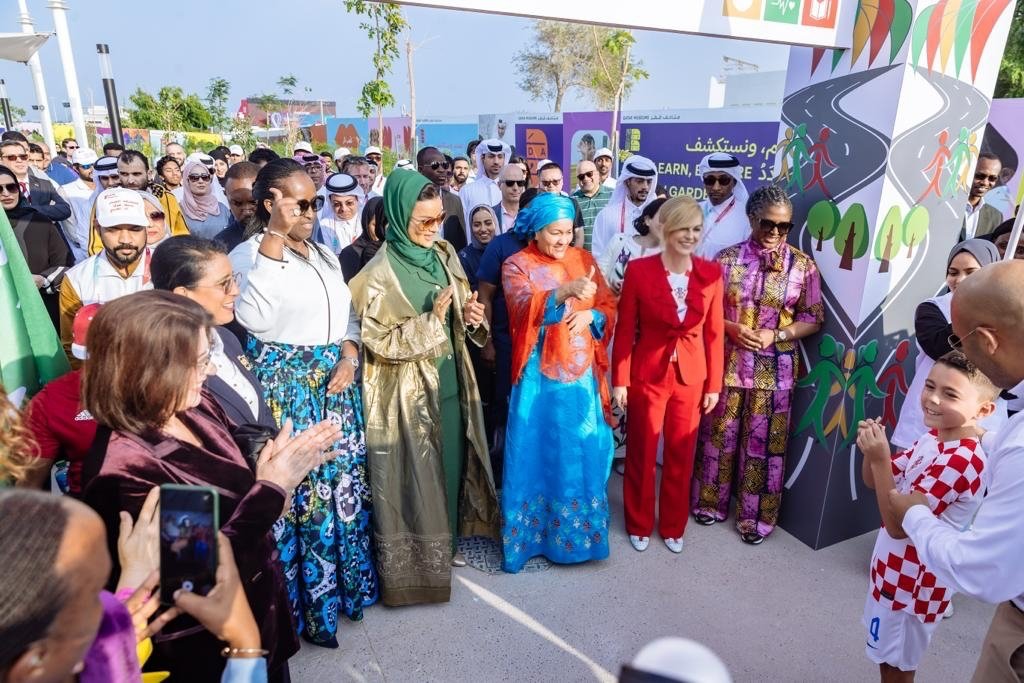 KolindaGK's tweet photo. The “Walk to Zero” walkathon during the #Qatar2022 #FIFAWorldCup in support of the @UN SDGs focused on: Zero Hunger, Zero Out of School Children (OOSC), and the Zero-Dose Immunization.
@EAA_Foundation @AminaJMohammed @QF @hns_cff

#Education #SDGMoments #Croatia #Vatreni https://t.co/7uTHzWwAp7