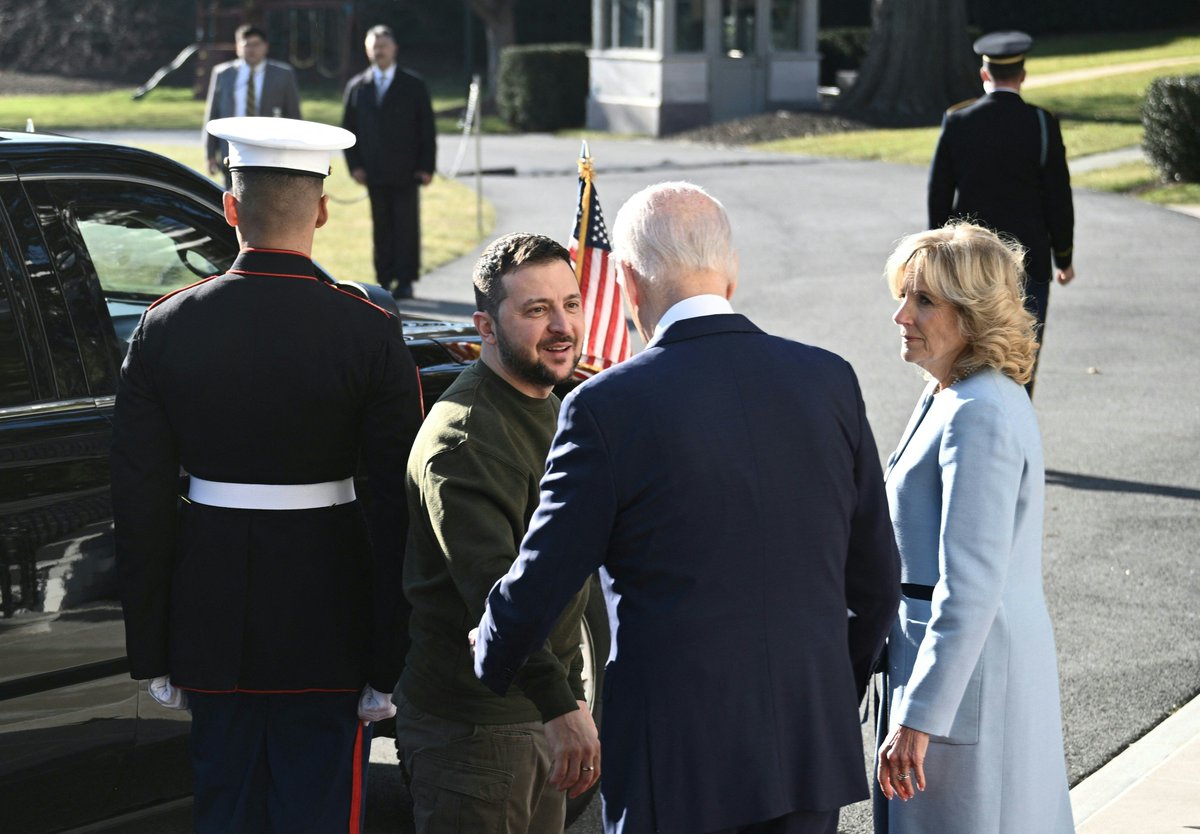 atrupar's tweet photo. some scenes, via Getty, from Zelenskyy's visit to the White House https://t.co/Loc92LF72J