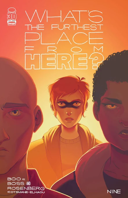 OUT TODAY! 

WHAT'S THE FURTHEST PLACE FROM HERE? #9

Written by @BoyCartoonist @AshcanPress 
Letters by @HassanOE 
With Art and Colors by me! 

It was an honor to get to work on this issue with this incredible team! 