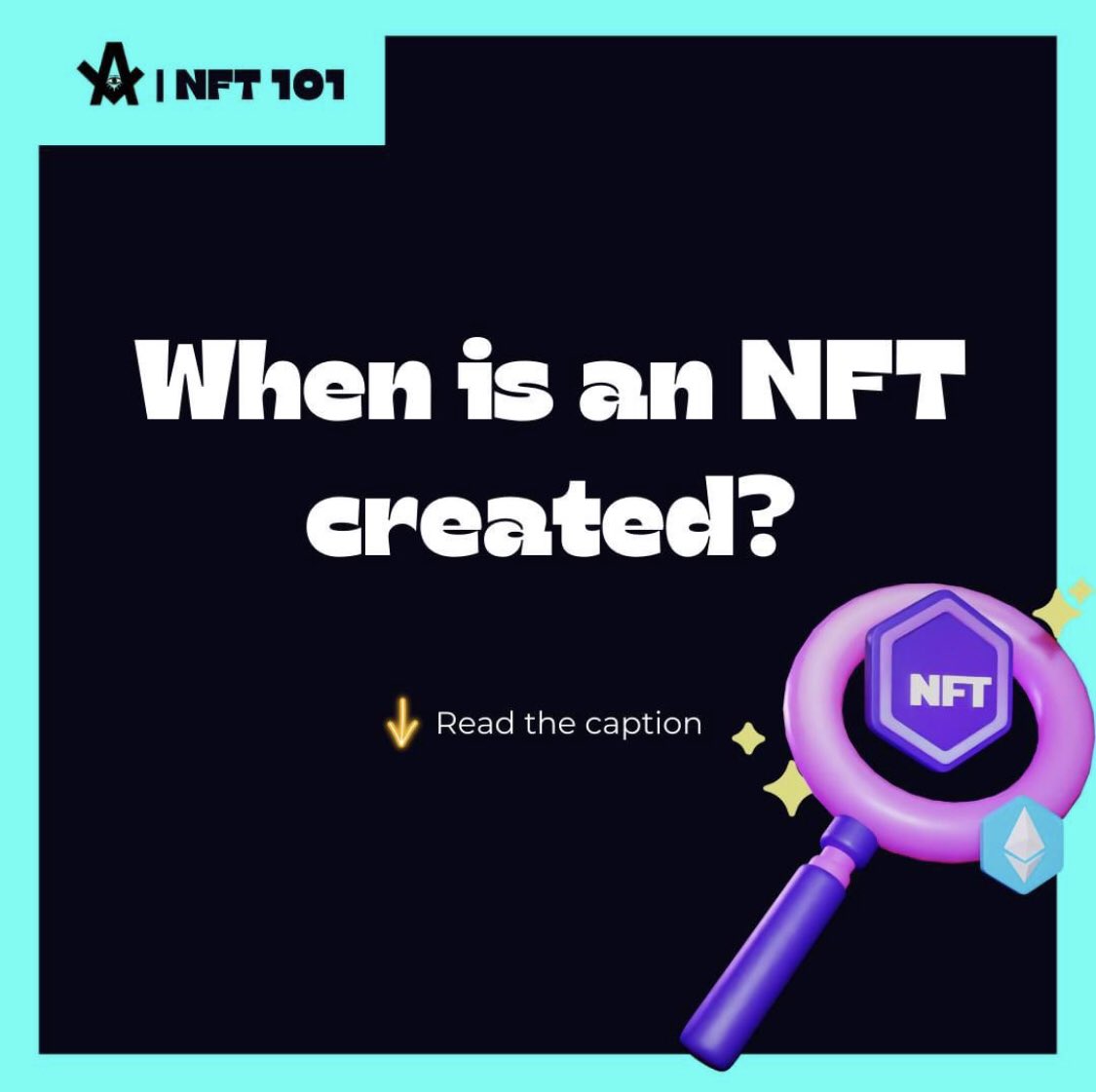 An NFT is created when it is minted on the blockchain. The term ‘minting’ refers to validating and recording the information on the blockchain, a system of recording information in a public and transparent way, offering a secure way for individuals to make transactions directly.
