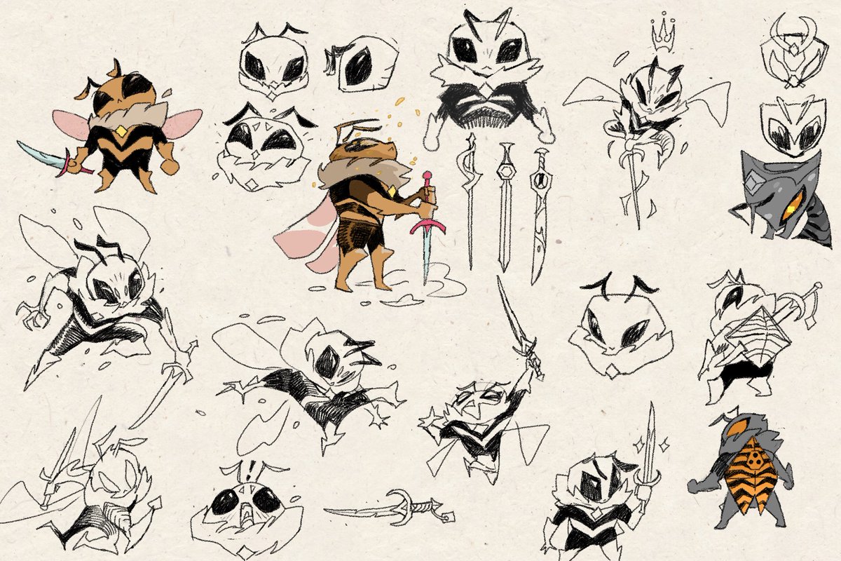 「A while ago I started drawing these bee 」|Alan Cortesのイラスト