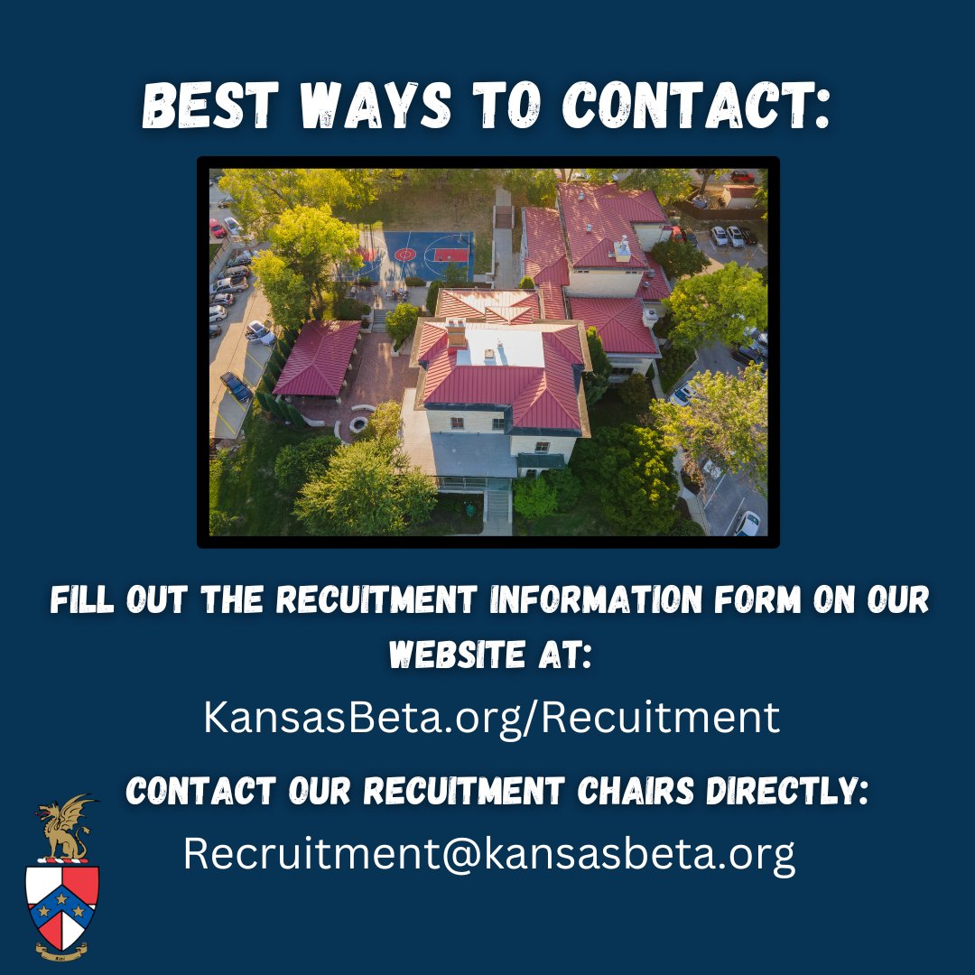 Interested in joining Beta at the University of Kansas? For more information about our fraternity and recruitment, click the link in our bio and visit KansasBeta.org. We look forward to meeting you!