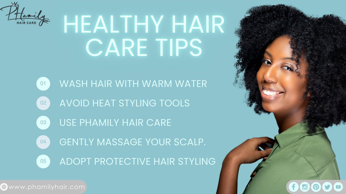 PhamilyHair's tweet image. Want to achieve strong and healthy hair? Incorporating natural hair care tips into your routine can help your hair flourish and achieve its maximum potential.

#naturalhaircaretips #naturalhairtutorials #curlyhaircare #curlyhairlove #curlyhairjourney #naturalhair #naturalhairlove