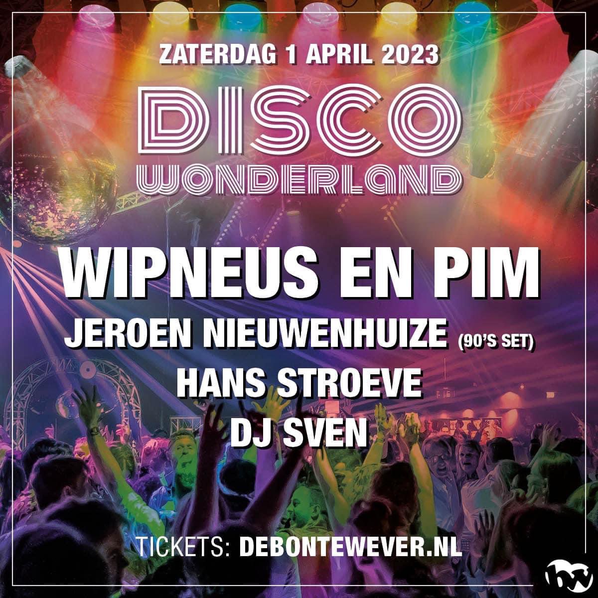 Disco Wonderland is keer op keer gewoon een fantastisch feestje. Leuke dj’s, gezellige gasten, heerlijke dansmuziek en een topsfeer! 1 april (geen grapje) organiseren we hem dus gewoon nog een keertje! #debontewever #events #welkom