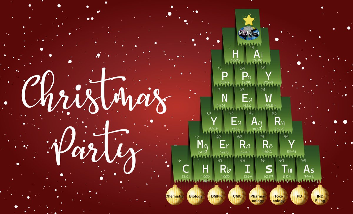 Medicilon's tweet photo. Season's Greetings to you and your family. Medicilon wishes you peace, joy and prosperity throughout the coming year.
#medicilon #drugdiscovery #CRO #Chemistry https://t.co/8f0kWppJm2
