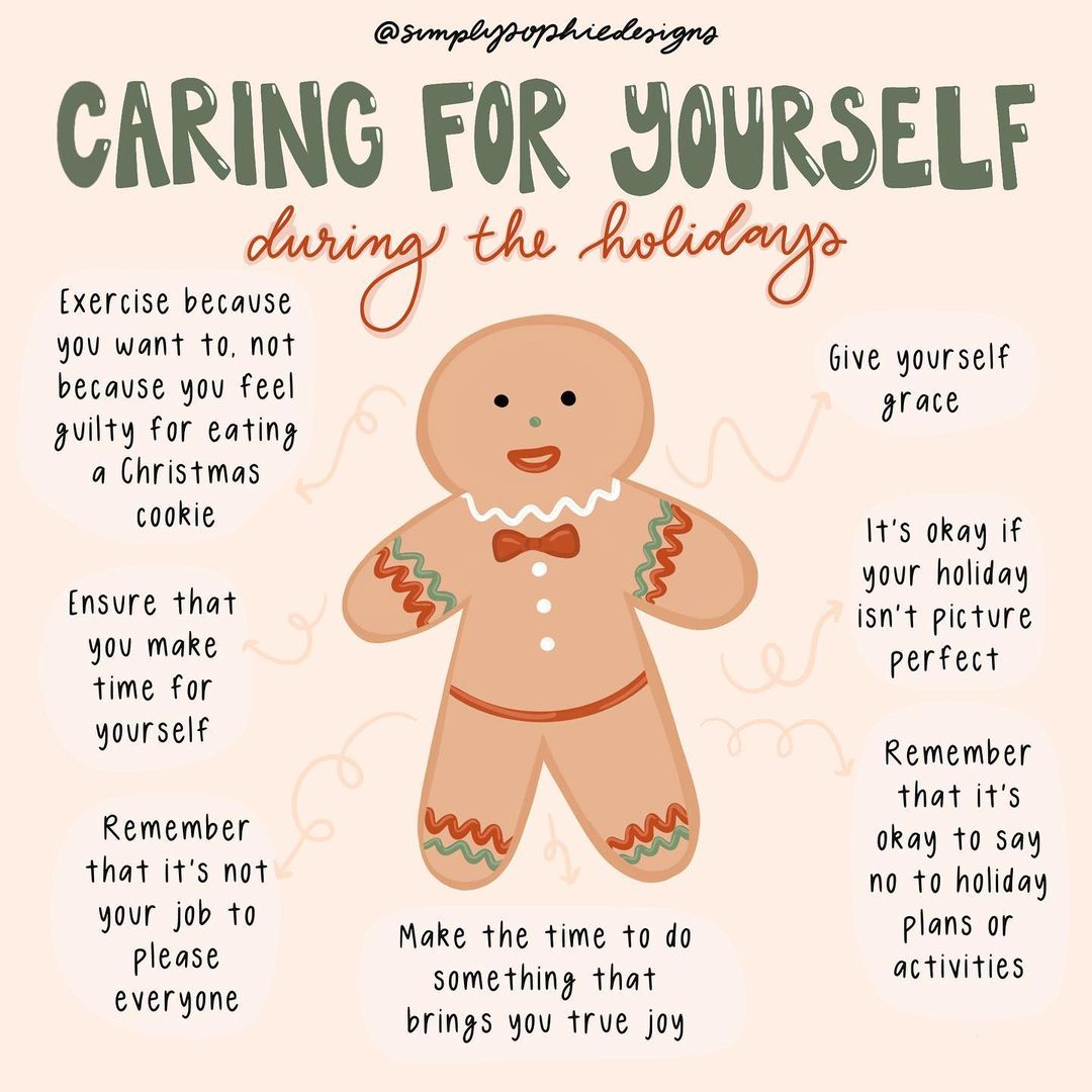 Although #holidays are fun, they may occasionally be #stressful. We get so wrapped around planning the perfect holiday and ensuring everyone has a good time that we forget to #takecareofourselves. If you need to talk, our member centres and/or #ONTX are here to listen. #selfcare