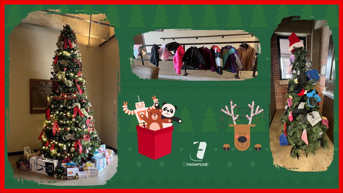ThompsonKnows's tweet photo. This holiday season Thompson participated in The Salvation Army Toy, Coat, Mitten &amp; Hat Tree Drive. The Thompson team rallied together and was able to help the local Communities.

Helping our communities is something Thompson always encourages our employees to do.
#ThompsonKnows https://t.co/o4jLATI90W