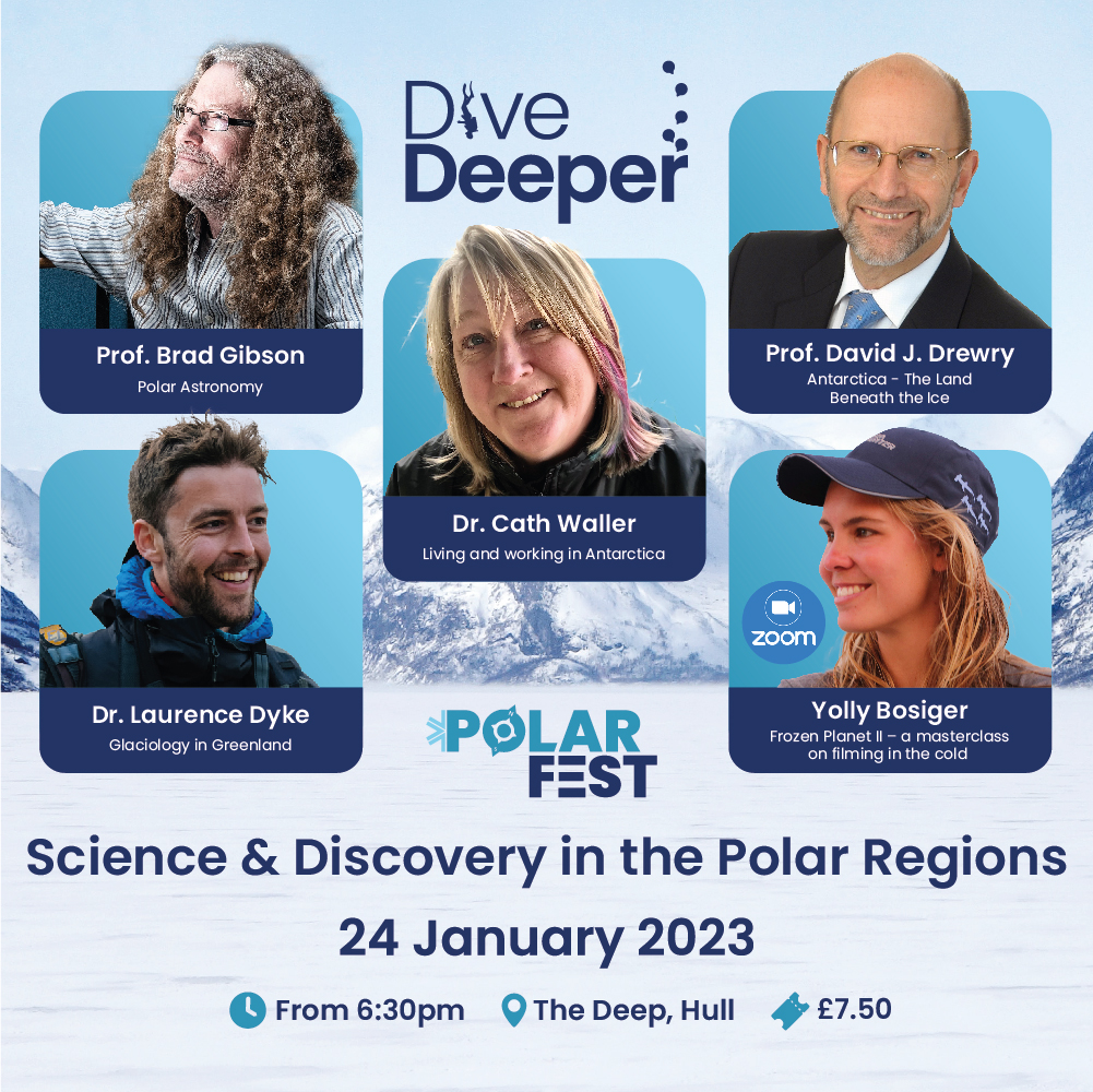 TheDeepHull's tweet photo. Science and Discovery in the Polar Regions 📢
Join us on 24 January, from 6:30pm for our next instalment of 'Dive Deeper'
👉 https://t.co/t0x2le17G3
#TheDeepHull #PolarFest #DiveDeeper #SPRI #BritishAntarcticSurvey #BAS #EveningTalks #PolarResearch #WhatsOnHull #VisitHull https://t.co/3er2YCQNn1