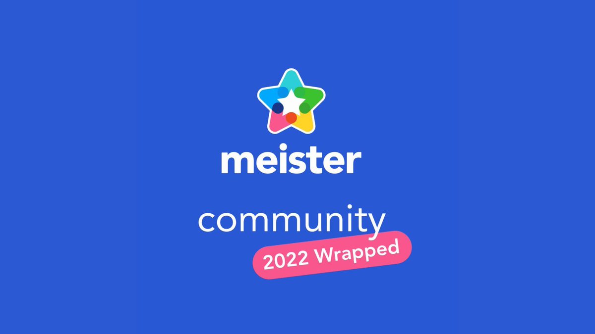 meistertask's tweet photo. ⭐ Today, we'd like to present the Community: A Year in Review. ⭐
Although the Community is only four months young, we've already seen some inspiring contributions we'd like to reflect on.

Click here to look back at the key moments of 2022!
👉 https://t.co/PhnAETBXHy https://t.co/50pmgAFTaf