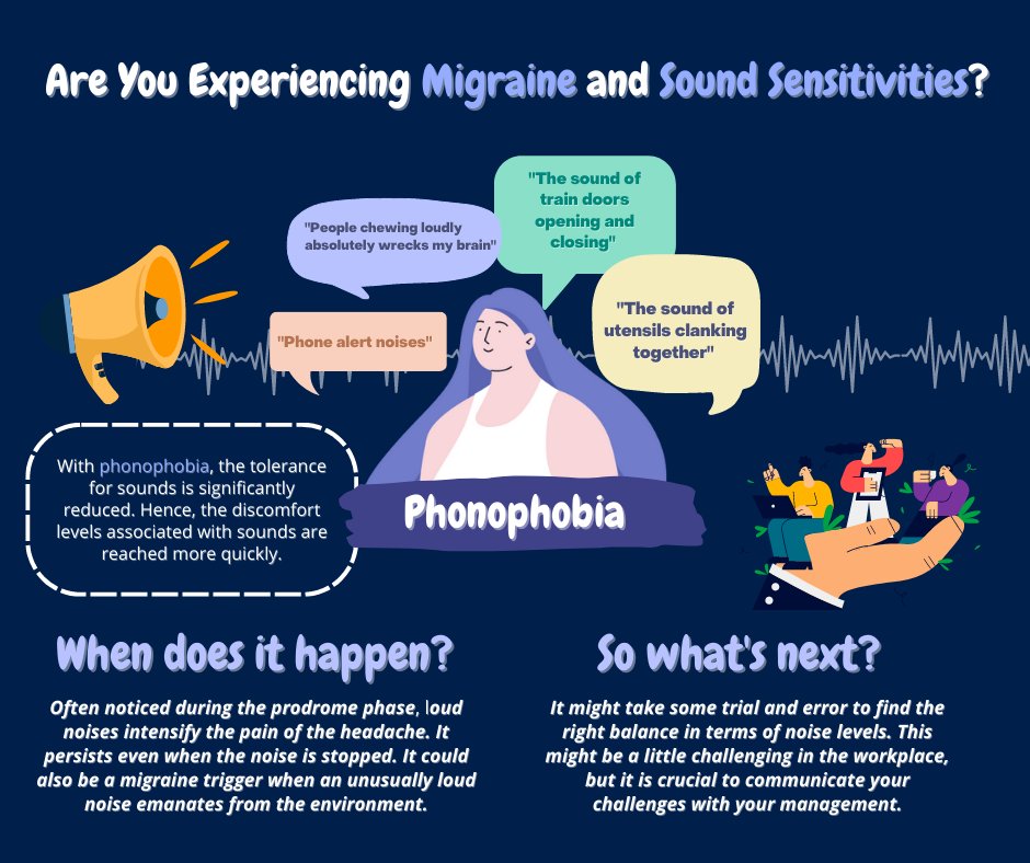 MigraineBuddy's tweet image. *Ring! Ring!* 📞☎️
Sounds that annoy me the most during a migraine attack…
Read on to find out more!

Achieve more migraine-free days with the Migraine Buddy app! Link in Bio! 
#Migraine #MigraineBuddy #SoundSensitivity #MigraineAwareness #MigraineTracking #Headaches