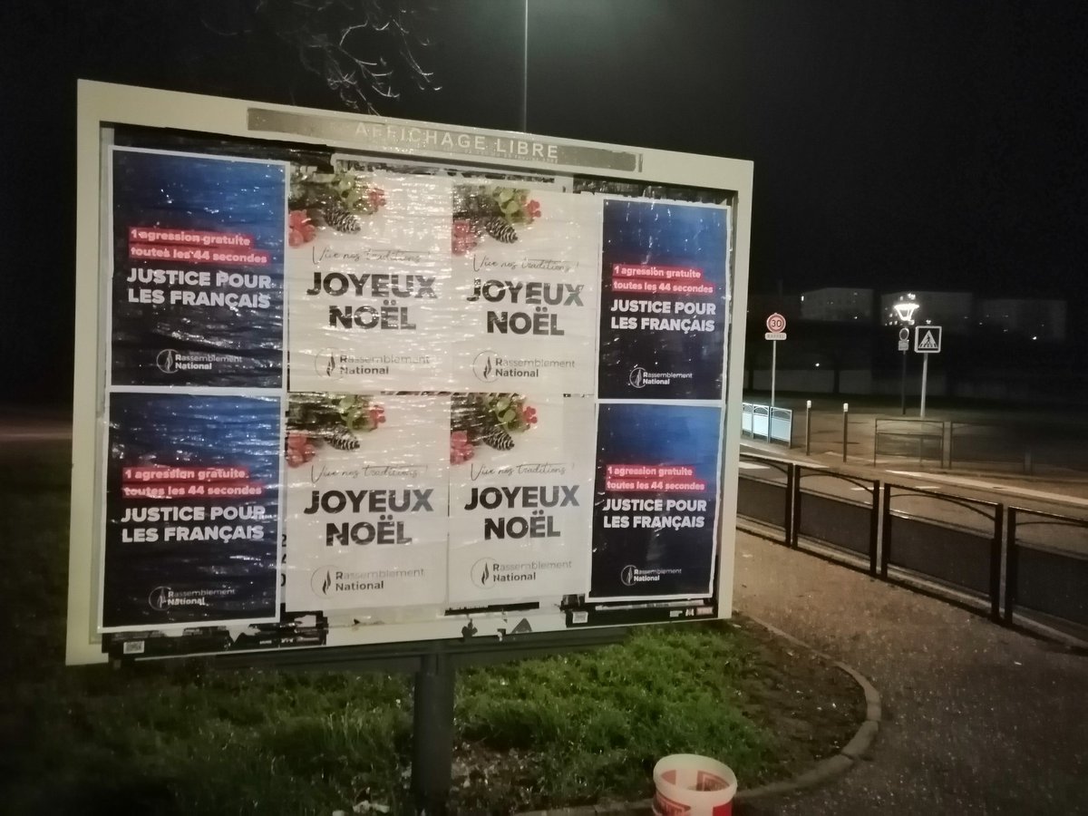 ex_RNJ54's tweet photo. En passant par la Meurthe-et-Moselle, petit collage du mercredi soir sur la circo#5401

Joyeux Noël à tous, fêtons nos traditions 🇫🇷 https://t.co/JRQgHMFhBY