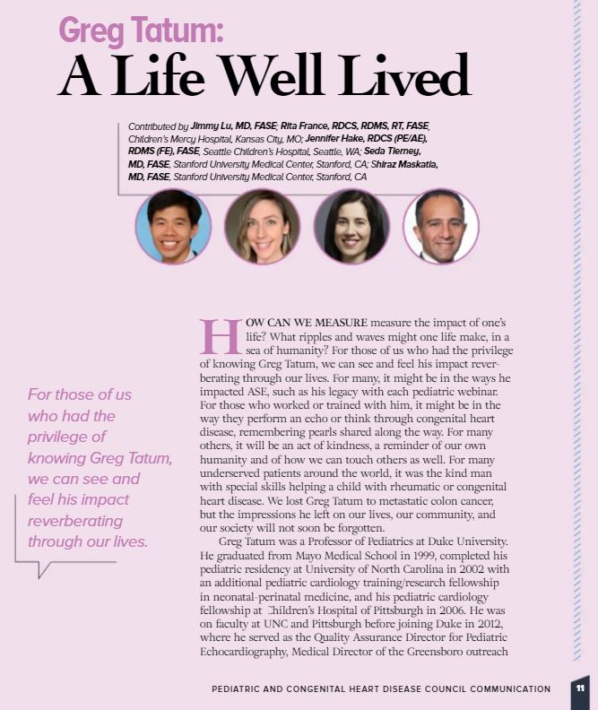 ASE360's tweet photo. For those of us who had the privilege of knowing Greg Tatum, we can see and feel his impact reverberating through our lives.

Read this special #EchoMagazine article, "Greg Tatum: A Life Well Lived," here: https://t.co/GsQL2I4A9I https://t.co/dvMeKyHzn6