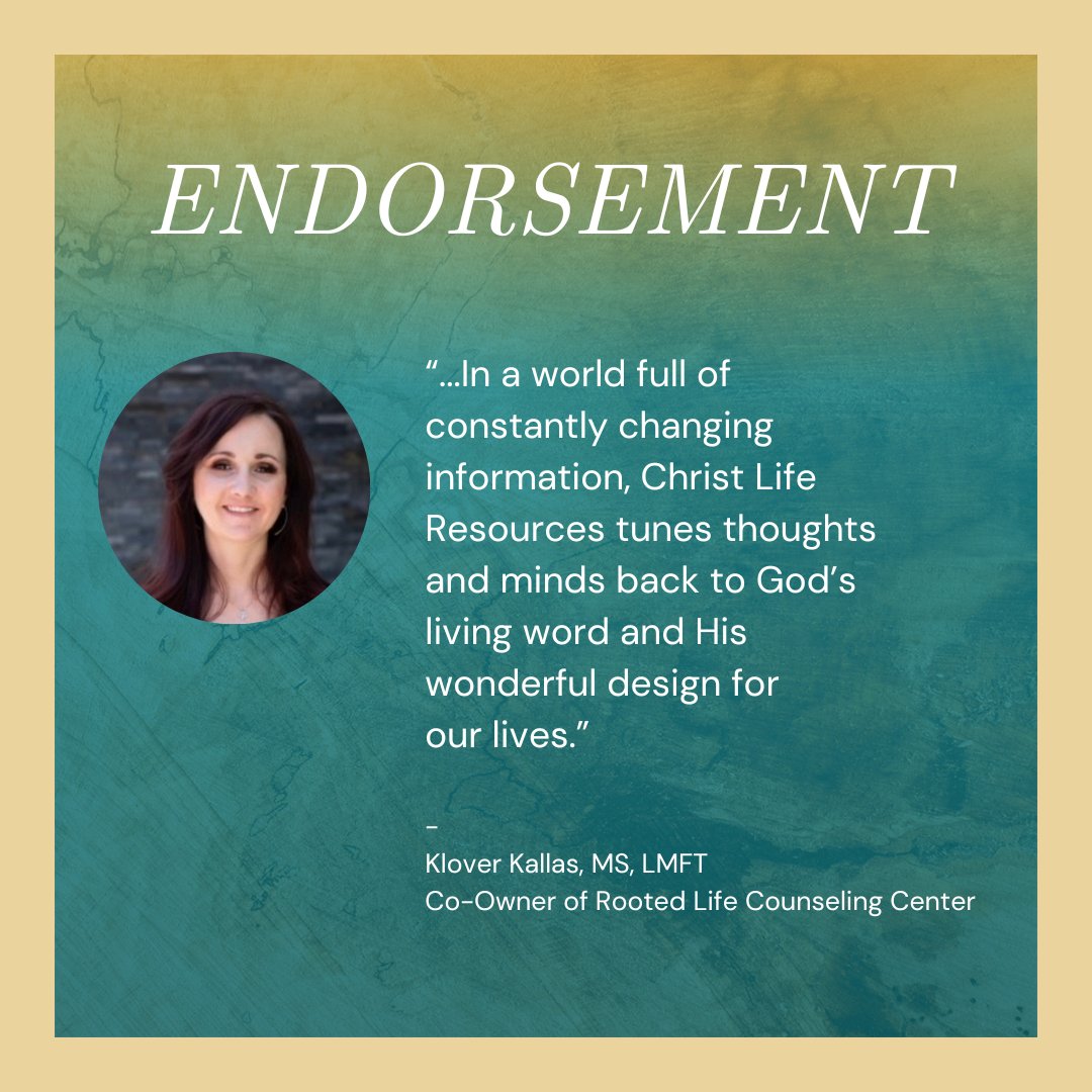 ResourcesChrist's tweet photo. Another great endorsement for Christ Life Resources. For the full endorsement and to see others, click this link https://t.co/GxUzRYv0ZY https://t.co/HBwVU7jFnB