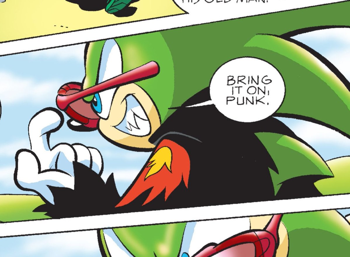 ScourgeOfMobius's tweet photo. @Tenreckless - ground.

“I can’t believe I gotta say this, but you should learn to respect your elders, kid. I’ve got a major winning record against Sonic. What’s the washed up Metal Sonic wanna-be got that’s gunna make a difference?”

He grinned behind his shades, pushing up on the bridge - https://t.co/OGoU6OTI0A