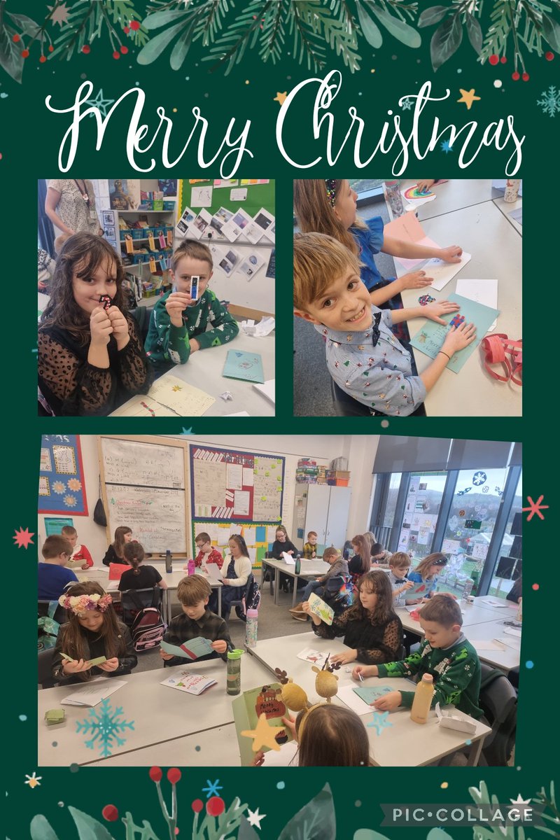 GarnockPrimary's tweet photo. Today, Primary 4 opened their handmade cards and gifts from their Secret Santa 🤫🎅 Everyone was very excited and loved the thoughtful gifts from their classmates 🎄 #creativity #caringaboutothers  @GarnockCampus https://t.co/xJBzrZbwv4