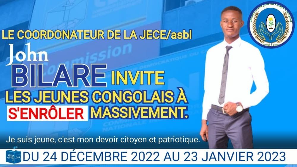 bilare_john's tweet image. Chers jeunes, il est temps de s'enrôler à partir de ce 24/12 pour décider de notre avenir aux prochaines élections de 2023. L'enrôlement, c'est un devoir patriotique.