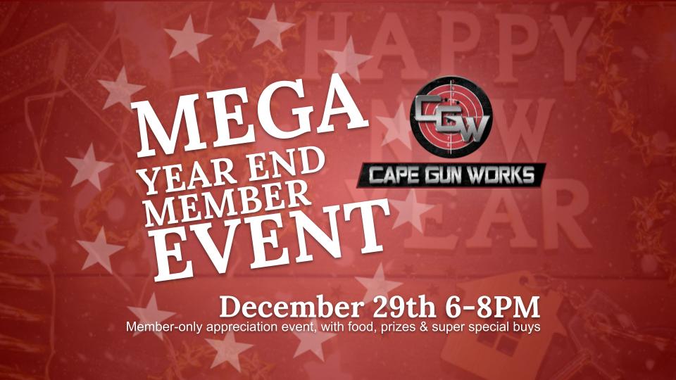 capegunworks's tweet image. Don't forget, member-only party on Thursday, December 29th! It's going to be a blast! This party is for members only, so if you're not a member yet, sign up now! We'll have food, prizes and special deals!

#memberparty #29th #party #food #calendar #membersonly #capegunworks