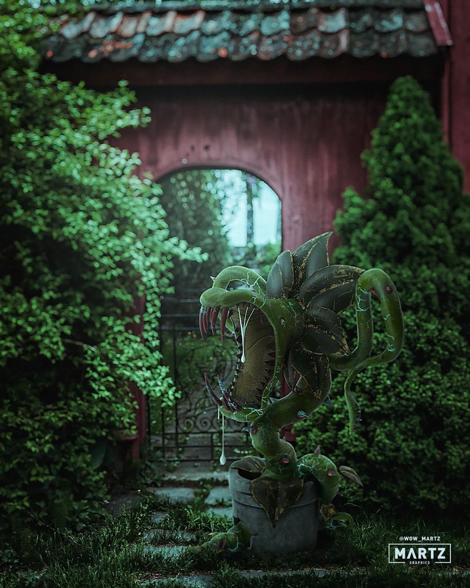 A world dreamed up by <a href="/wow_martz/">MarcellaMartz🍀</a> where carnivorous plants are king! Made with one of the many monster plants available on PixelSquid. #monsterart