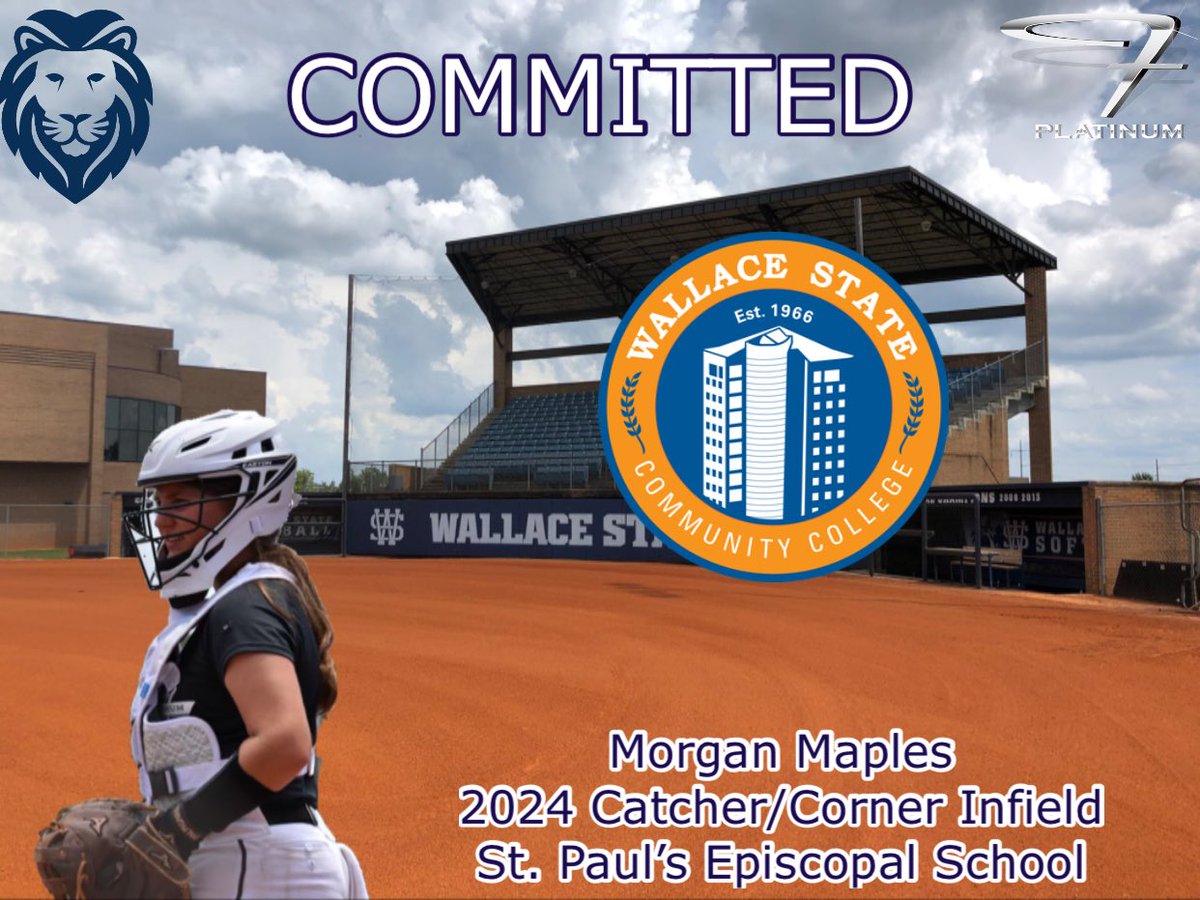 Beyond excited and blessed to announce that I have committed to Wallace State CC to continue my Academic and Athletic career! I’d like to thank my family and coaches who have helped me get here! <a href="/carsonowens12/">Carson O.</a> <a href="/laurenstewart40/">Lauren Stewart</a> <a href="/WallaceStSB/">Wallace State Softball</a>🦁

#WinningTradition | #NewEra | #Team42