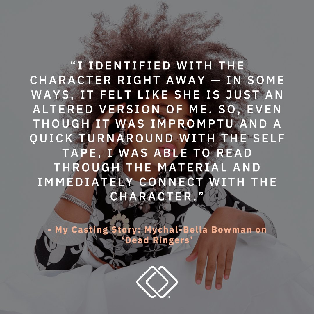 CastingNetworks's tweet photo. 12-year-old thespian Mychal-Bella Bowman has the presence and maturity of someone twice her age, as well as the acting chops of a person well beyond her years. Read on to find out about her casting story for #DeadRingers https://t.co/VXvF67c319 https://t.co/qQTSQzNLSi