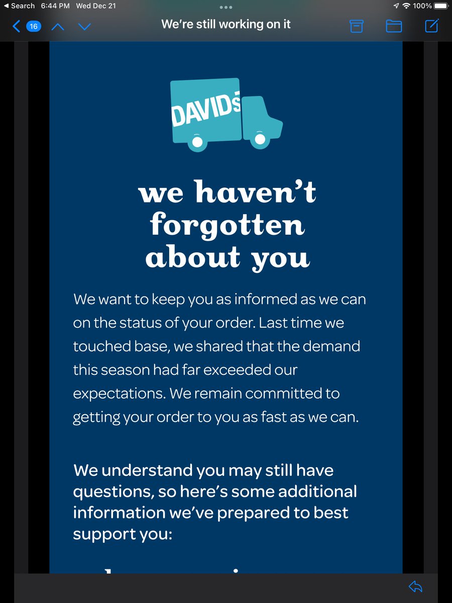 SusanHolly18's tweet photo. @DAVIDsTEA Customer service is the worst I’ve ever experienced. 23 days and order hasn’t even been processed yet, tried 5x to contact customer service and unable to. Yet I receive almost daily emails to buy more (that you can’t fulfil) is maddening. https://t.co/yu9SCbe8XR