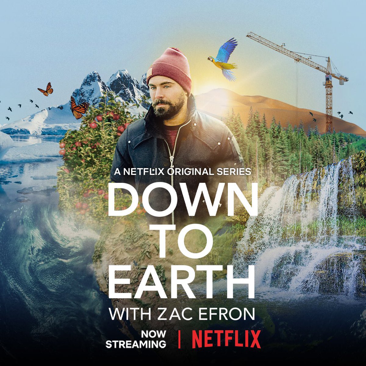 Watching season two of Down To Earth with Xac Efron with my kiddos and guys. Great night being together and talking about the environment