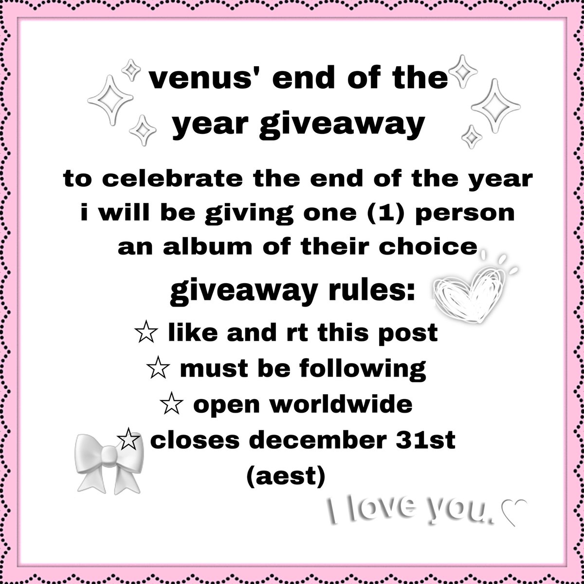 SURPRISE!! 

been promising a giveaway for a while so here we go  ^o^

good luck everyone <3