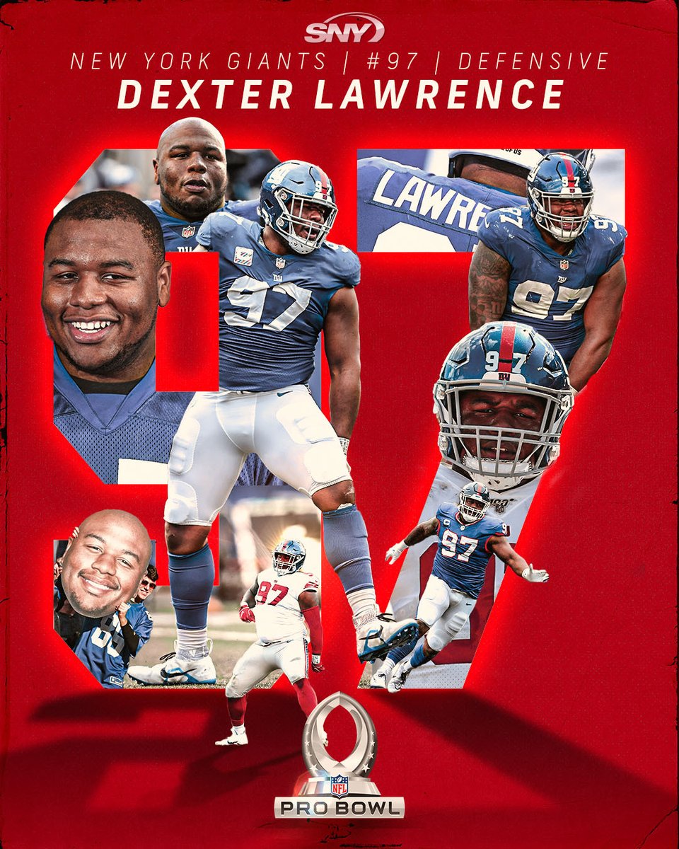SNYGiants's tweet photo. Welcome to your first Pro Bowl, Dexter Lawrence!

#ProBowlGames https://t.co/ycY5jXp0vL