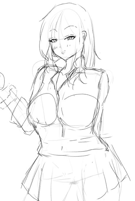 移動中にギャル描いてる 