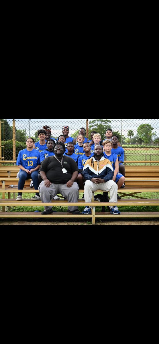 Conniston flag football team celebrating their championship season.  Go Blue Marlins. 🏆