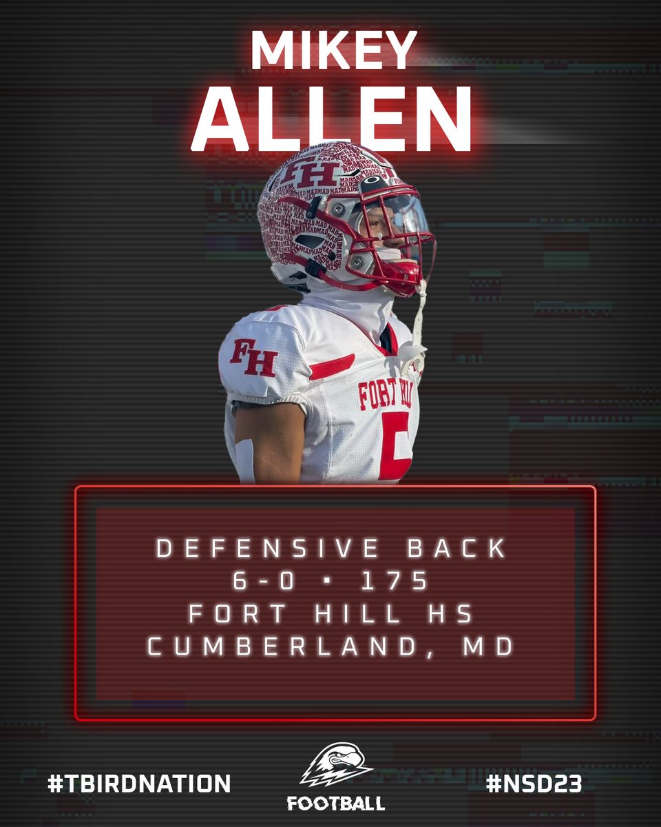 Southern Utah Football (@suufb_) on Twitter photo Let's welcome <a href="/mikeyallen18/">mikey allen</a> to T-Bird Nation!
⚡️ Baltimore Touchdown Club All-Star Selection
#FocusFightFinish x #TBirdNation Let's welcome <a href="/mikeyallen18/">mikey allen</a> to T-Bird Nation!
⚡️ Baltimore Touchdown Club All-Star Selection
#FocusFightFinish x #TBirdNation