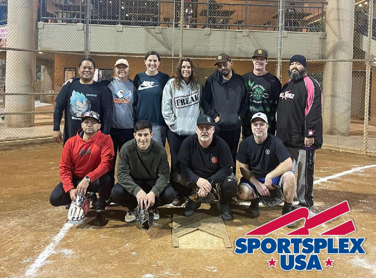 Congrats to the Poway Champs! 
Team: Sacs N Cracs
Division: Tuesday Coed 6pm

#sportsplexusa #yourplacetoplay #softball #slowpitchsoftball #poway #sandiego #santee