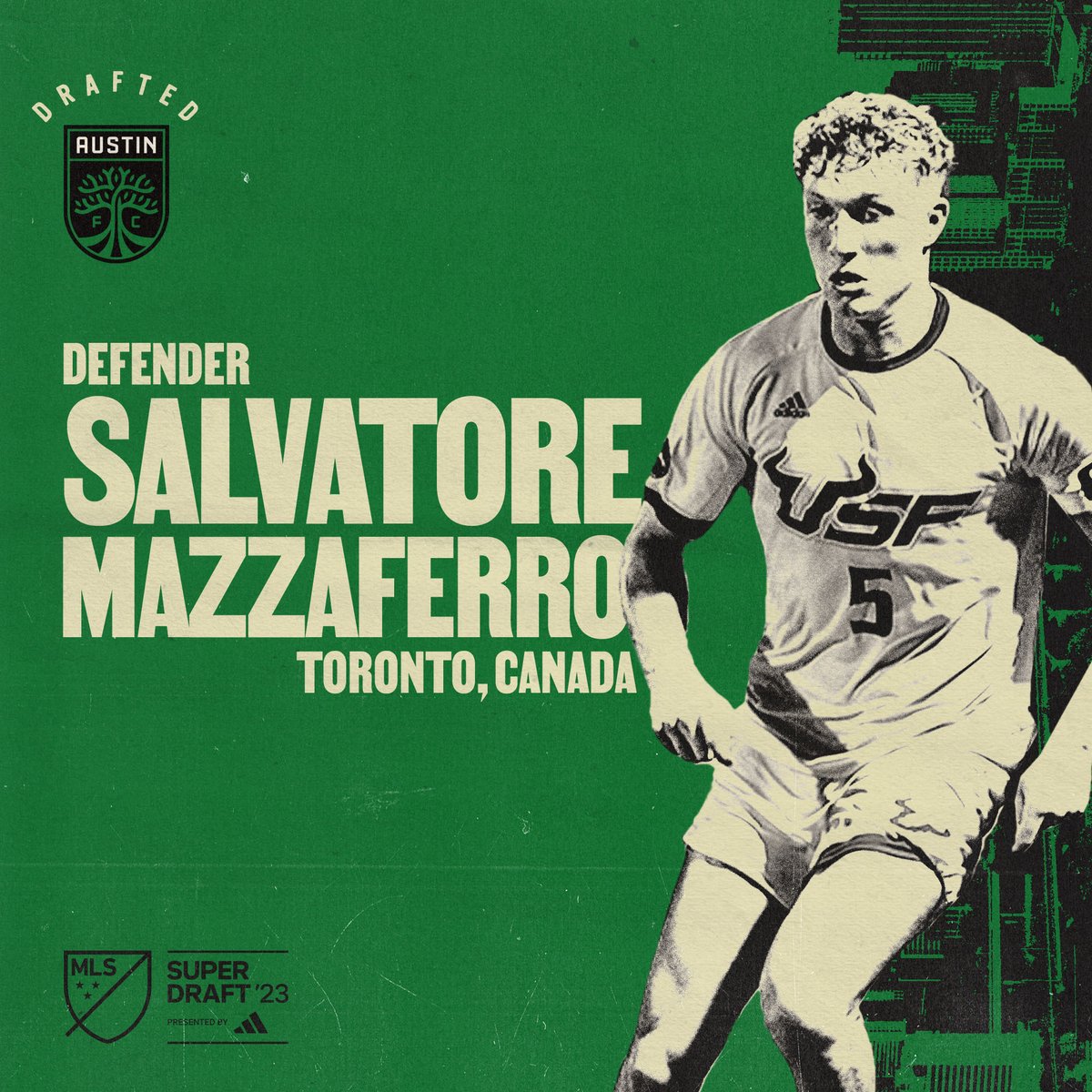 Austin FC (@austinfc) on Twitter photo With the 72nd overall pick of the MLS #SuperDraft, Austin FC selects defender Salvatore Mazzaferro (<a href="/SalMxzza/">Sal Mazzaferro</a>) from the University of South Florida! With the 72nd overall pick of the MLS #SuperDraft, Austin FC selects defender Salvatore Mazzaferro (<a href="/SalMxzza/">Sal Mazzaferro</a>) from the University of South Florida!