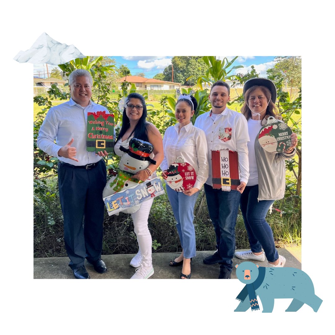 Happy Winter Solstice! ❄️ Despite the recent crazy weather, today is the first official day of winter in the Northern Hemisphere. It's also Winter Wonderland Wednesday at Hickam FCU, so our team wore all white.