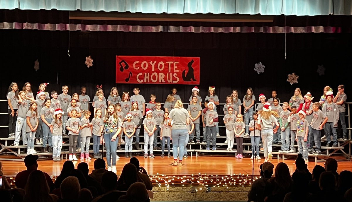 Great way to end the 5th Grade Coyote Chorus Holiday Tour…a warm performance at Covington! <a href="/CES_KEUNEKE/">Mrs. Keuneke</a>