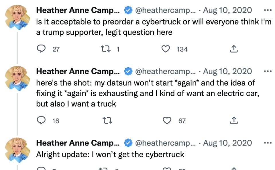 divergentacid's tweet photo. @heathercampbell I thought you didn't even order one? 

Lying for clout? Sad. https://t.co/gTQzOKvZTx