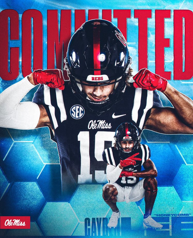 Cayden_X_Lee's tweet photo. WE GOING TO THE SIP‼️‼️‼️@Lane_Kiffin @DerrickDnix #HottyToddy #Rebel @OleMissFB https://t.co/4ZmqmS9tLk