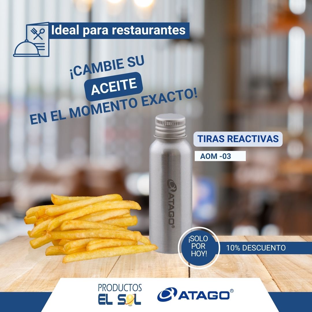 productos_elsol's tweet image. ¡𝘿𝙄𝙎𝙋𝙊𝙉𝙄𝘽𝙇𝙀❗ 𝙏𝙞𝙧𝙖𝙨 𝙍𝙚𝙖𝙘𝙩𝙞𝙫𝙖𝙨
⏰ Determine en tan solo 30 segundos la calidad de su aceite. 
Ideal para su restaurante
#Pessa #Atago #Precisión 
👉 Permítanos asesorarle
📞: (505) 2289 5249
📲 : (505) 8447 4633
📧: marketing@productoselsol.com