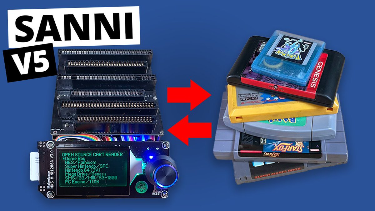 The Sanni Cart Reader is an open source tool that every retro console enthusiast should have in their toolbox

It can dump ROMs and read/write save files from many different consoles!

Thanks to <a href="/PCBWayOfficial/">PCBWay</a> for sponsoring this video

Watch here: youtu.be/9ynlJS7W4RU