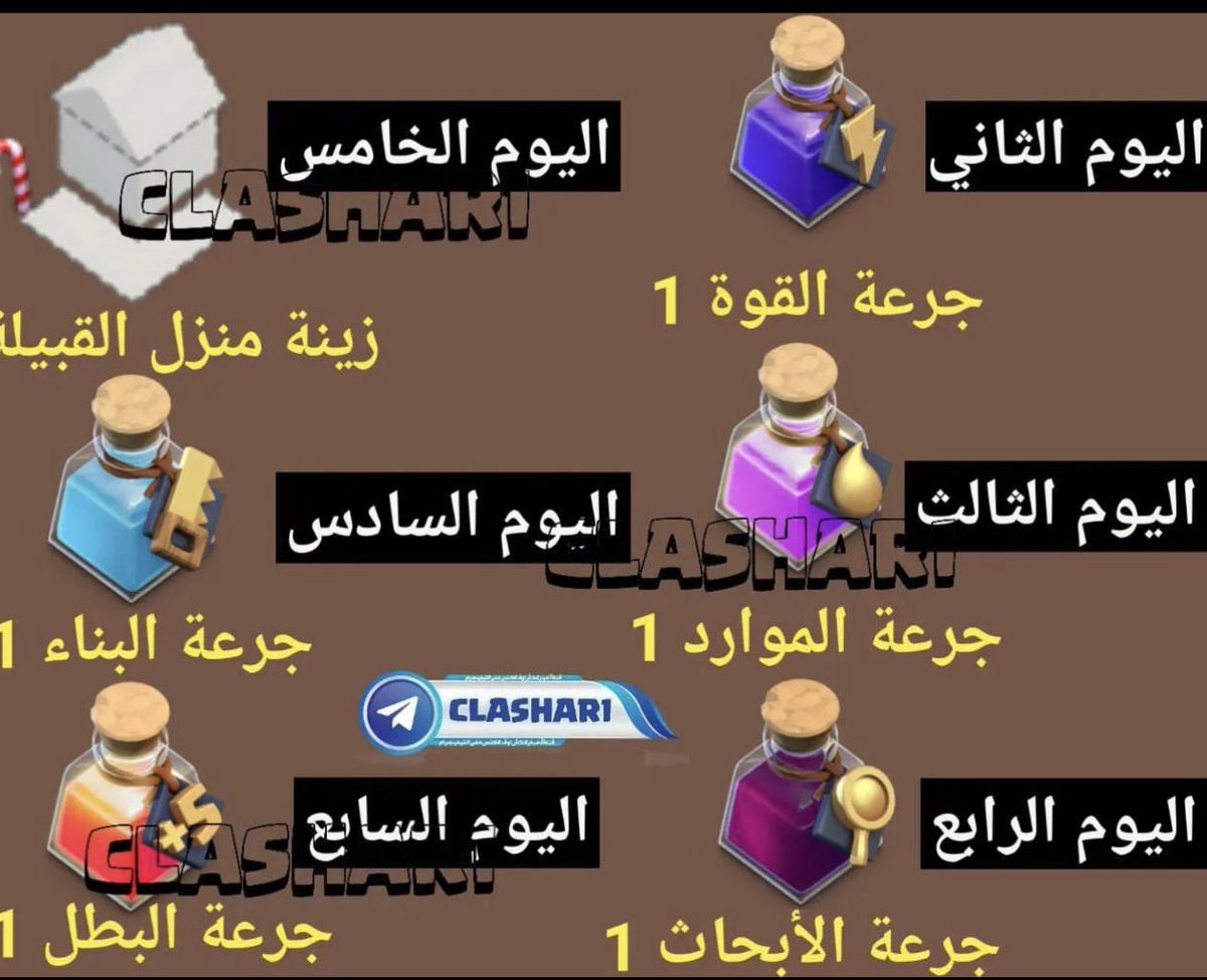 v5zzr's tweet photo. @VIPKiddo @coc_leaks Day 2= power 
Day 3= resources
Day4= laboratory boost
Day5= a Christmas decoration 
Day6= builder boost
Day7= hero boost https://t.co/B9QPDGWYMv