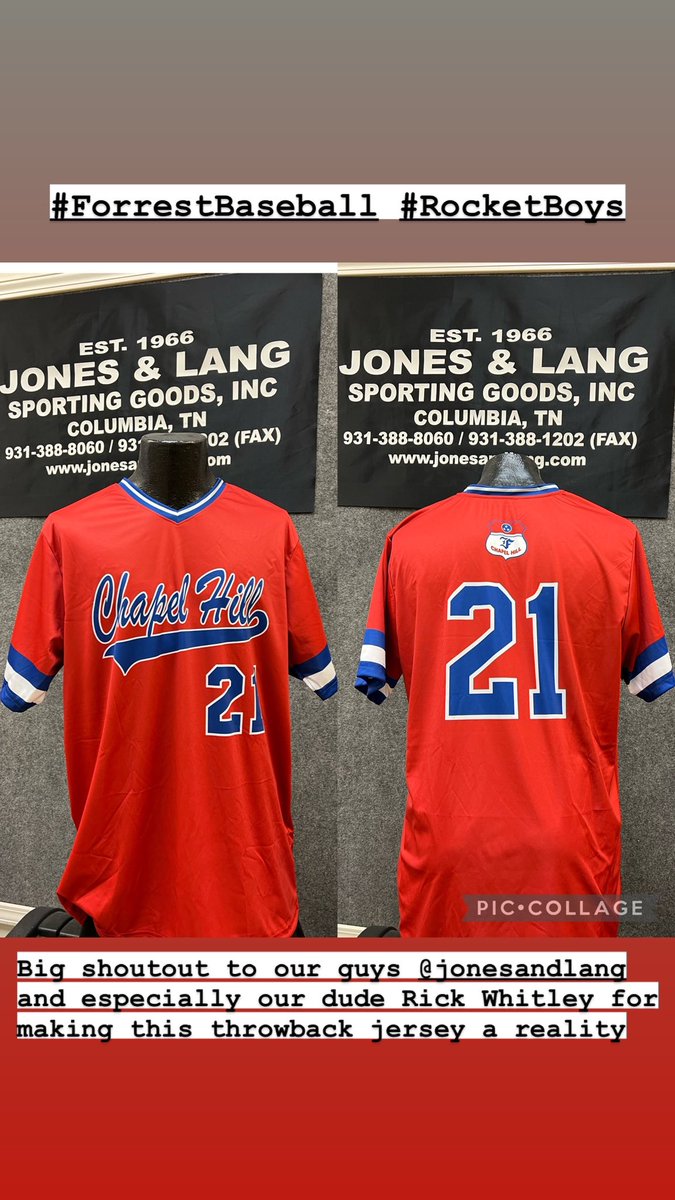 Big shoutout to our guys at Jones and Lang in Columbia. Wanted to finally do a retro throwback to the 90s and these guys came through for us! #RocketBoys #ForrestBaseball #RocketsBaseball #ForrestRockets