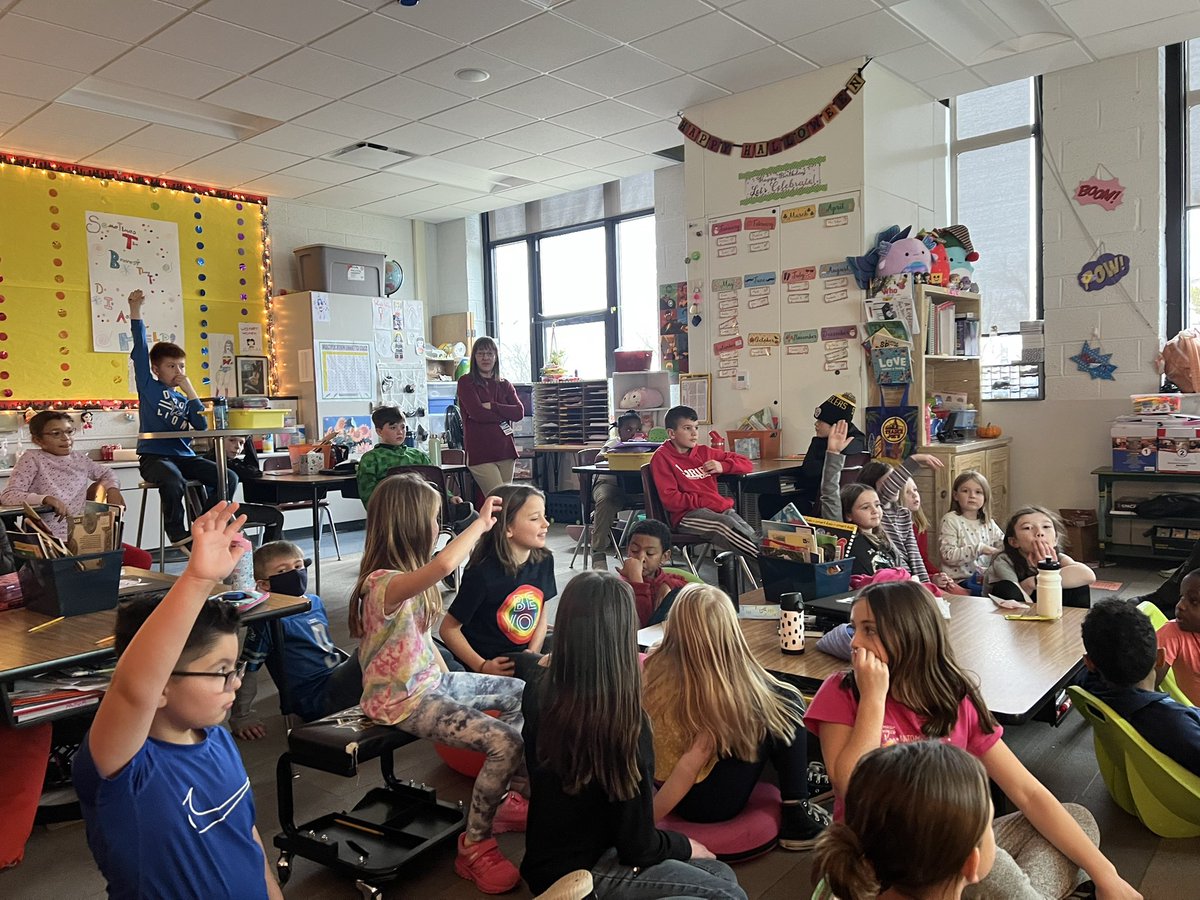 Mrs. Biederman and 2 of her 4th grade students taught all of our students about Haunakkah. Each student received a dreidel and one gelt courtesy of our Pattengill Diversity and Ally Club.  #BerkleyDifference