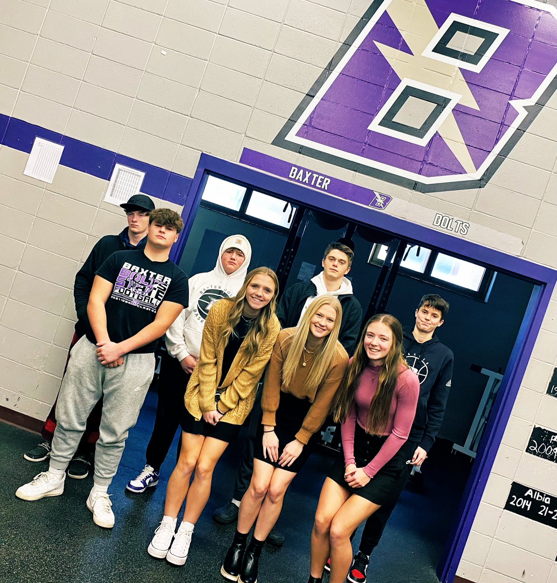 BaxterBoltsAD's tweet photo. When it comes to consistency and work ethic, these students set a high standard for their classmates. Shout out for all the work they put in every day whether it’s w/strength training, agility, speed, HIIT… they killed it⚡️

1st pic - progressed all 3 maxes
2nd pic - new records https://t.co/outF0o7stN