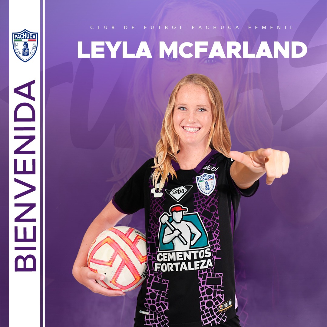TuzosFemenil's tweet photo. 🆕 Ella es Leyla McFarland, delantera estadounidense-irlandesa, que llega para ser nueva jugadora Tuza para el #Clausura2023 @LigaBBVAFemenil, proveniente de la NCAA de EUA 🇺🇸 ¡Bienvenida @leyla_mcfarland! 🤩

🌐 https://t.co/ylSaZk2lHv

🤍💙#PachucaSomosTodos #VamosLasTuzas💜 https://t.co/IcZIER4w0l