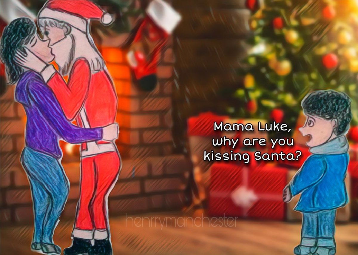 Henmanchester's tweet photo. Day 21: "I saw mommy kissing Santa" 

#lucemond #LucemondChristmas 
@lucemondthinker https://t.co/YzMxy6pCRe