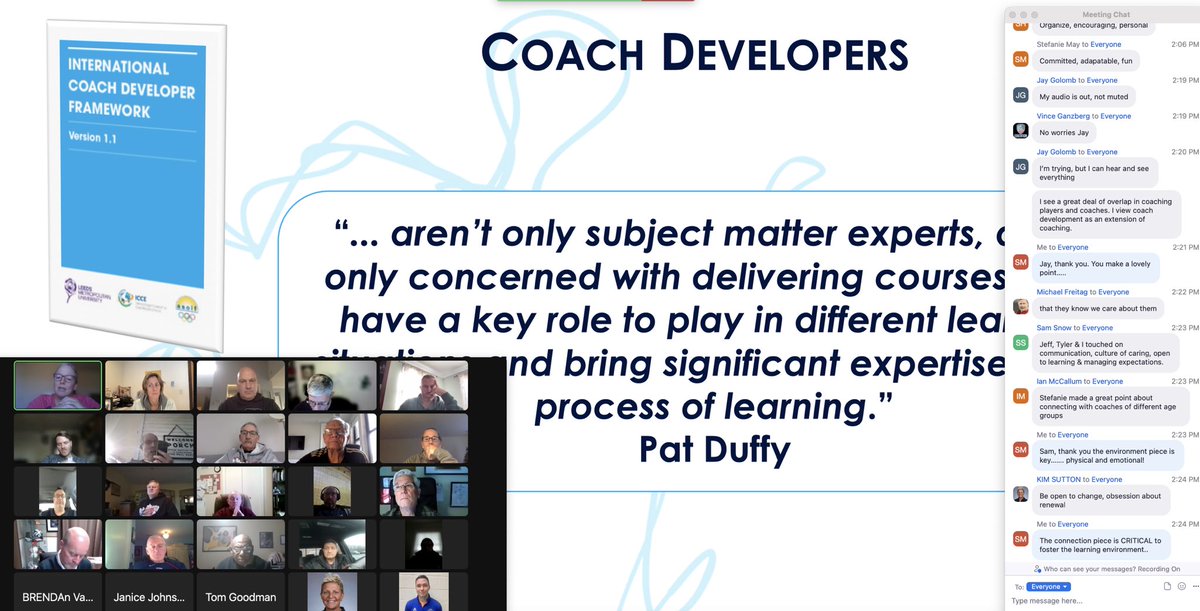 etcconsultants's tweet photo. What a way to close out 2022! A fabulous conversation with @UnitedCoachesEd #CoachDevelopers to explore how we leverage learning concepts and tools to help our coaches develop their coaching knowledge and skills #experientiallearning #qualitycoachingmatters @LindaLow22 https://t.co/YsJhNgFjbT